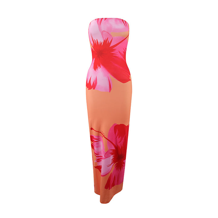 Dame strandtaugliches Maxikleid mit elegantem Blumenprint Mirla-Eva Jonsson