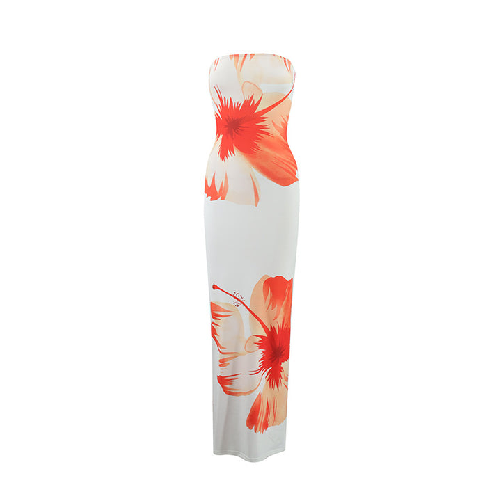 Dame strandtaugliches Maxikleid mit elegantem Blumenprint Mirla-Eva Jonsson