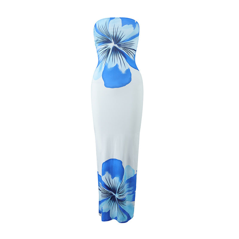 Dame strandtaugliches Maxikleid mit elegantem Blumenprint Mirla-Eva Jonsson