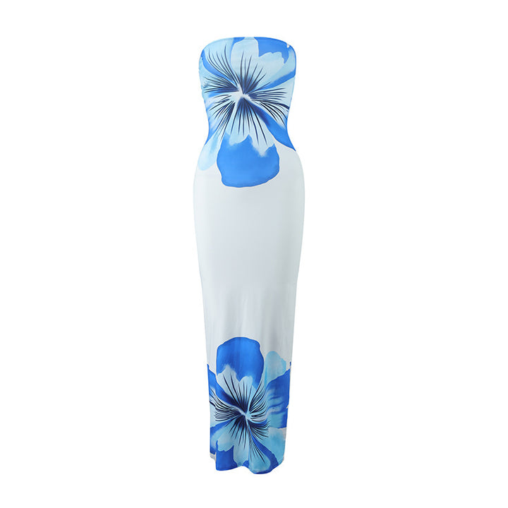 Dame strandtaugliches Maxikleid mit elegantem Blumenprint Mirla-Eva Jonsson