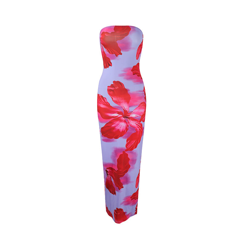Dame strandtaugliches Maxikleid mit elegantem Blumenprint Mirla-Eva Jonsson