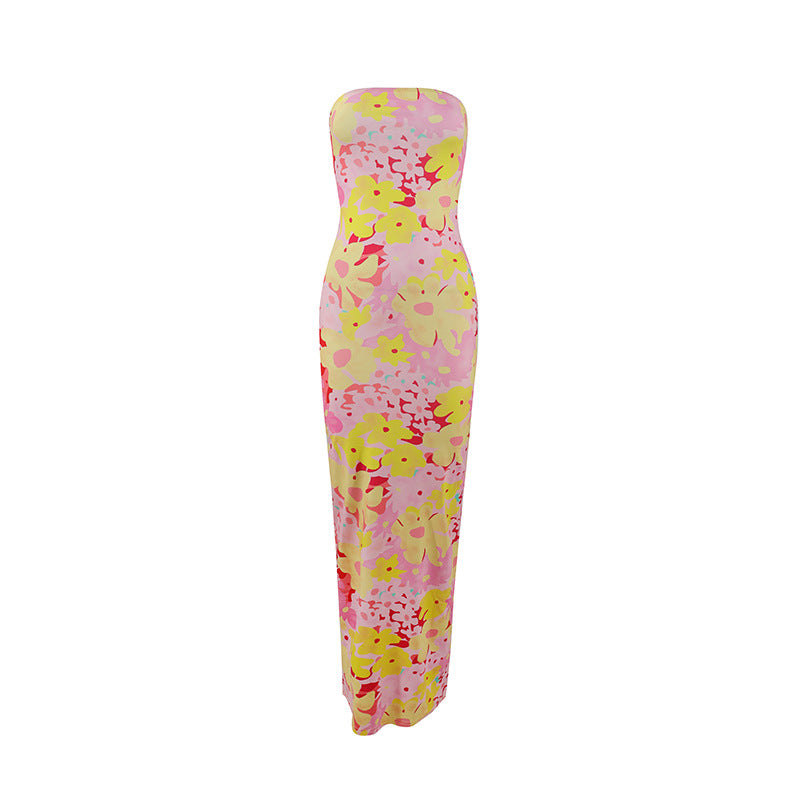 Dame strandtaugliches Maxikleid mit elegantem Blumenprint Mirla-Eva Jonsson