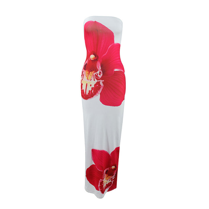 Dame strandtaugliches Maxikleid mit elegantem Blumenprint Mirla-Eva Jonsson