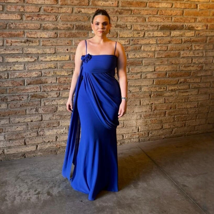 Dame strapless evening dress with elegant draping Mirla-Eva Jonsson