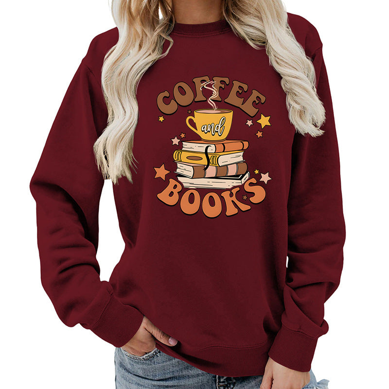 Dame sweatshirt med kreativ kaffeboksdesign Mirla-Eva Jonsson
