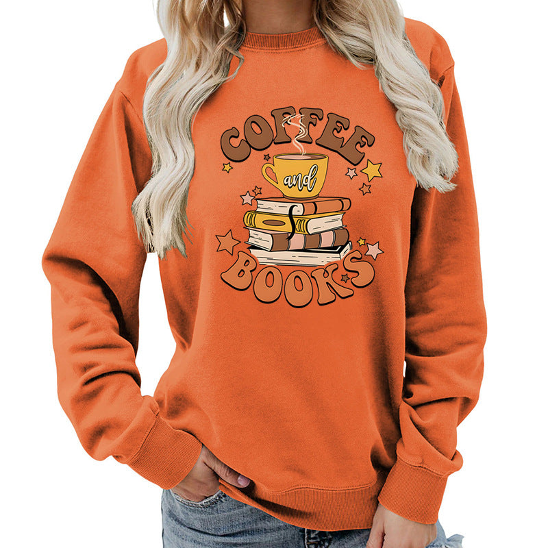 Dame sweatshirt med kreativ kaffeboksdesign Mirla-Eva Jonsson