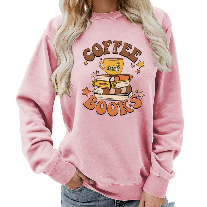 Dame sweatshirt med kreativ kaffeboksdesign Mirla-Eva Jonsson
