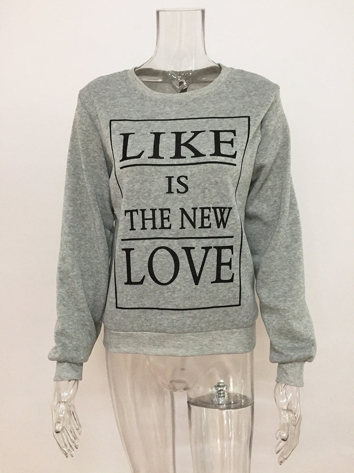 Dame sweatshirt med kreativ text och avslappnad passform Mirla-Eva Jonsson
