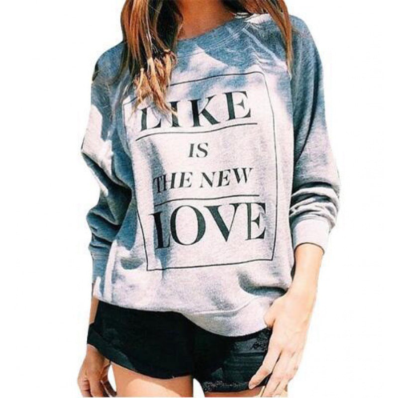 Dame sweatshirt med kreativ text och avslappnad passform Mirla-Eva Jonsson
