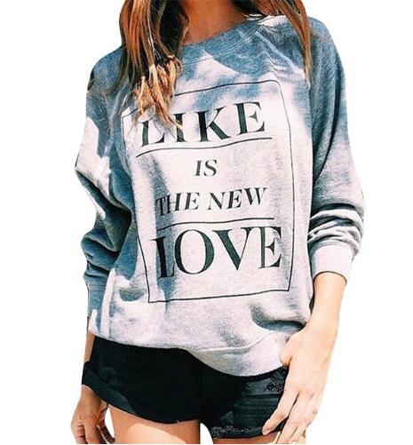 Dame sweatshirt med kreativ text och avslappnad passform Mirla-Eva Jonsson