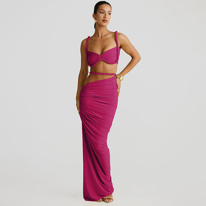 Dame top och maxi kjol set Mirla-Eva Jonsson