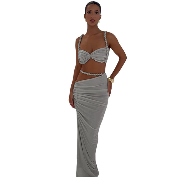 Dame top och maxi kjol set Mirla-Eva Jonsson