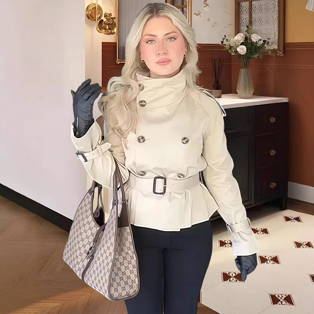Dame trenchcoat med eleganta detaljer Eva Jonsson-Eva Jonsson