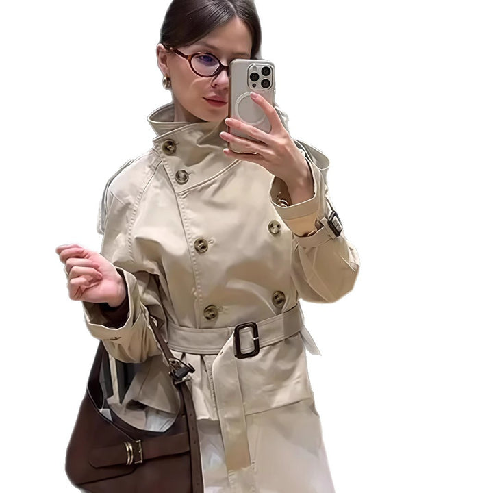 Dame trenchcoat med eleganta detaljer Eva Jonsson-Eva Jonsson