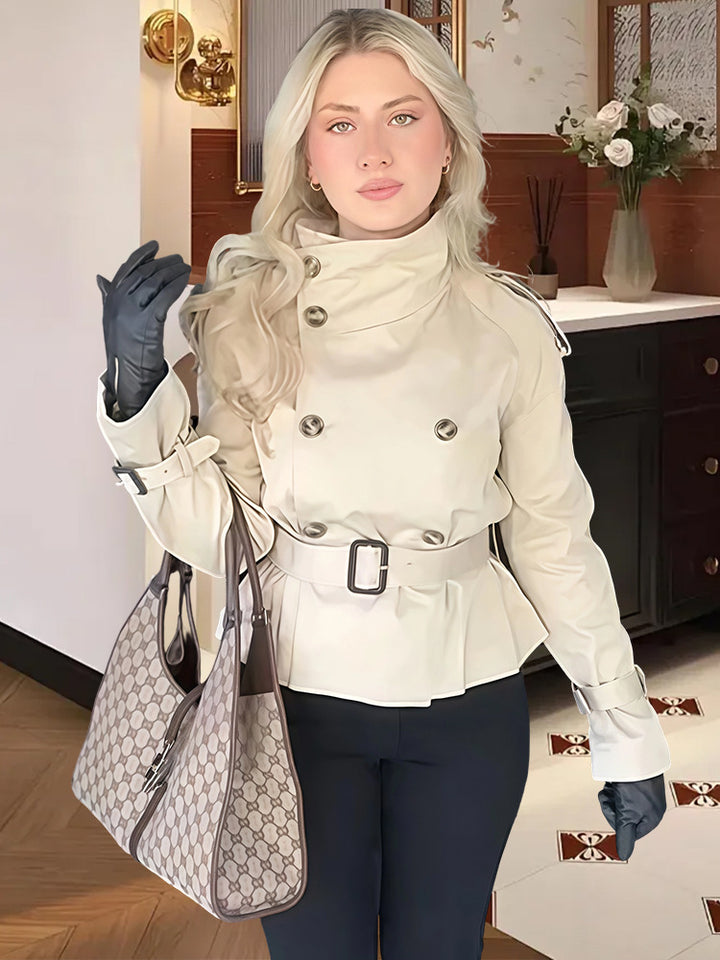 Dame trenchcoat med eleganta detaljer Eva Jonsson-Eva Jonsson