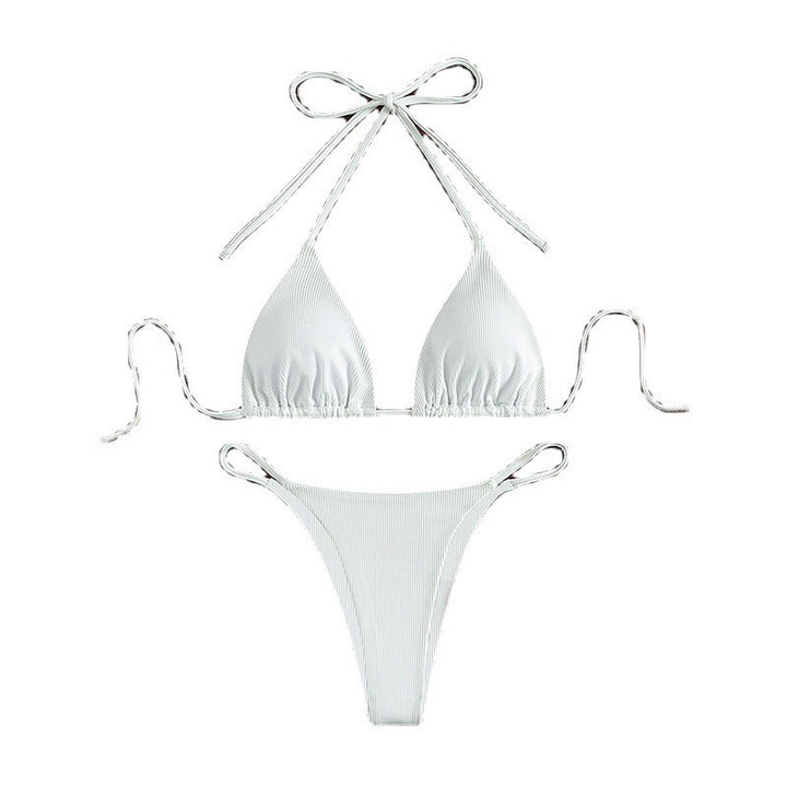 Dame triangel-bikini med fin ribbstruktur Mirla-Eva Jonsson
