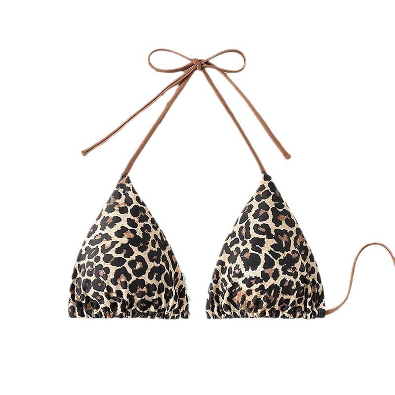 Dame triangel-bikini med modernt leopardmönster Mirla-Eva Jonsson