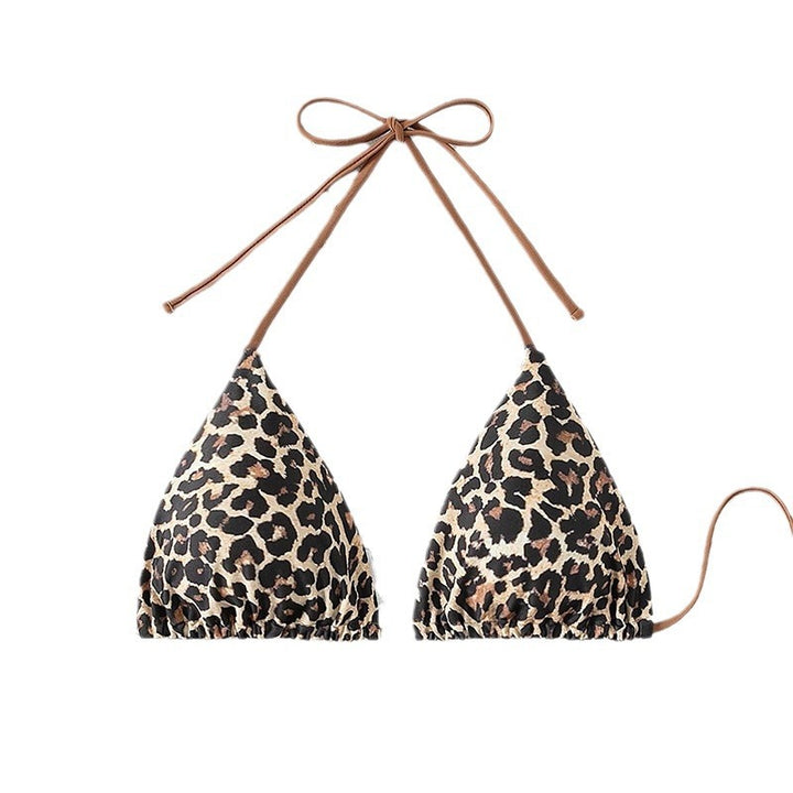 Dame triangel-bikini med modernt leopardmönster Mirla-Eva Jonsson