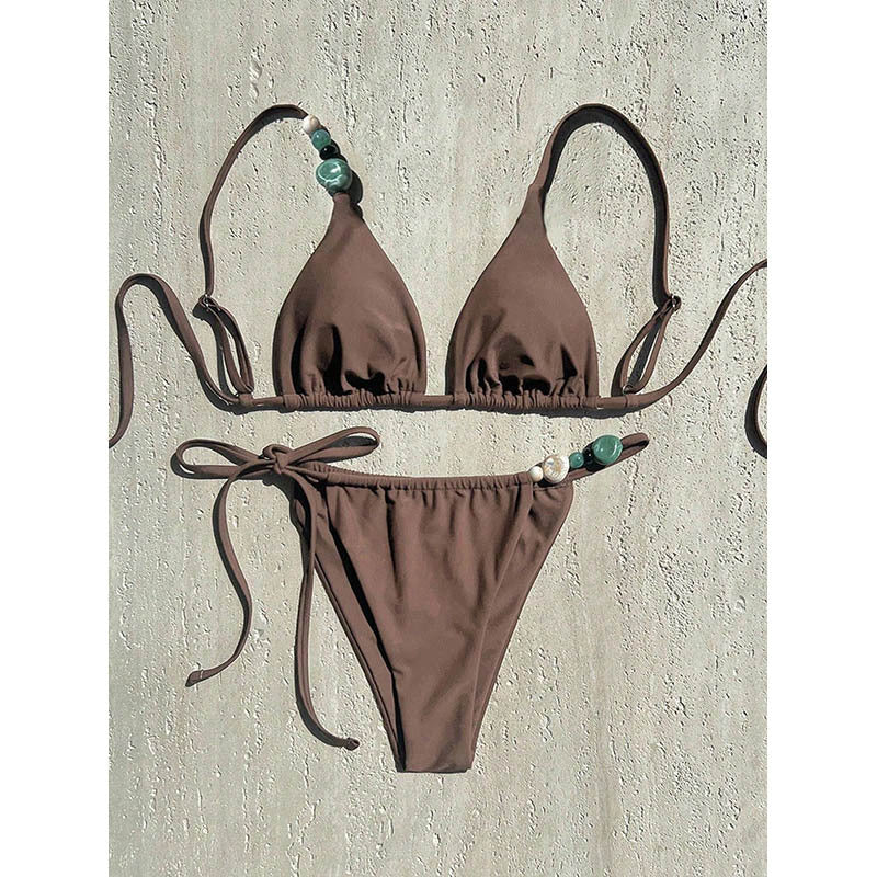 Dame triangel-bikini med smyckedetaljer Mirla-Eva Jonsson