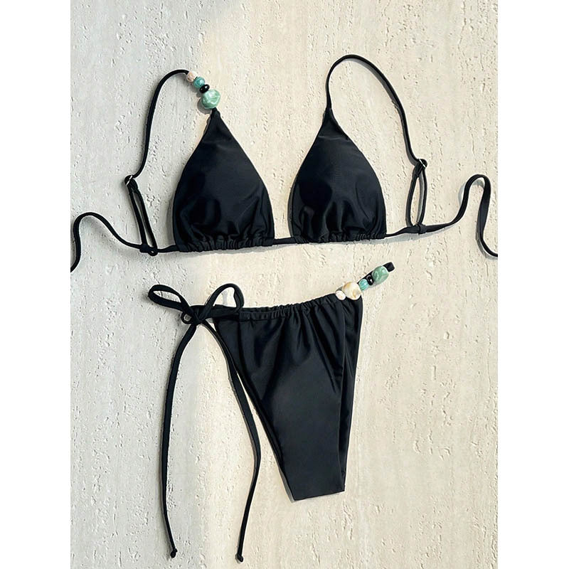Dame triangel-bikini med smyckedetaljer Mirla-Eva Jonsson