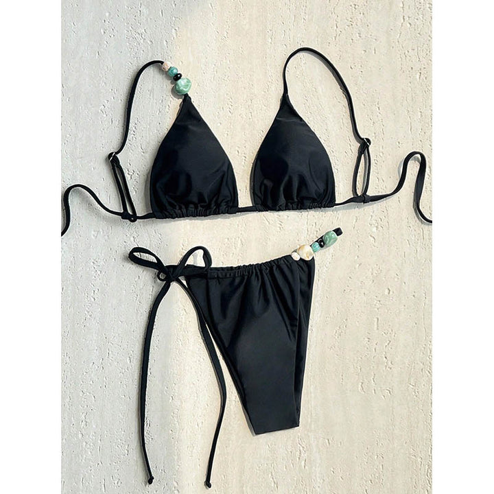 Dame triangel-bikini med smyckedetaljer Mirla-Eva Jonsson