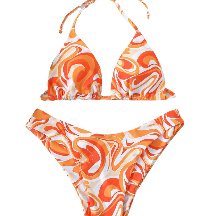 Dame triangel-bikini med spännande färgövergång och hög benöppning Mirla-Eva Jonsson