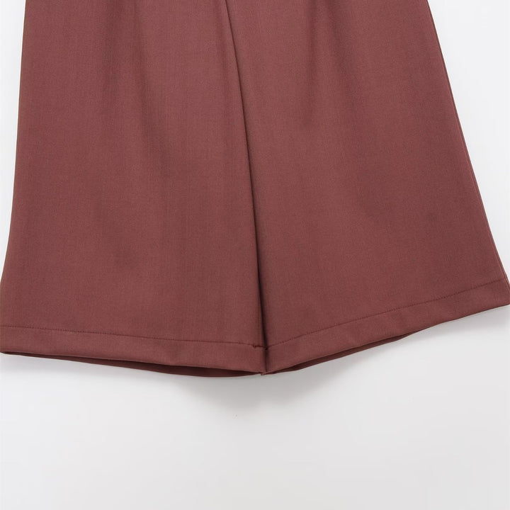 Dame vida hög midja shorts med elegant veckning Mirla-Eva Jonsson