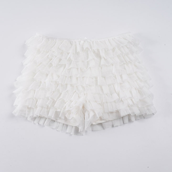 Dame volangshorts med elastisk midja och lekfull design Mirla-Eva Jonsson