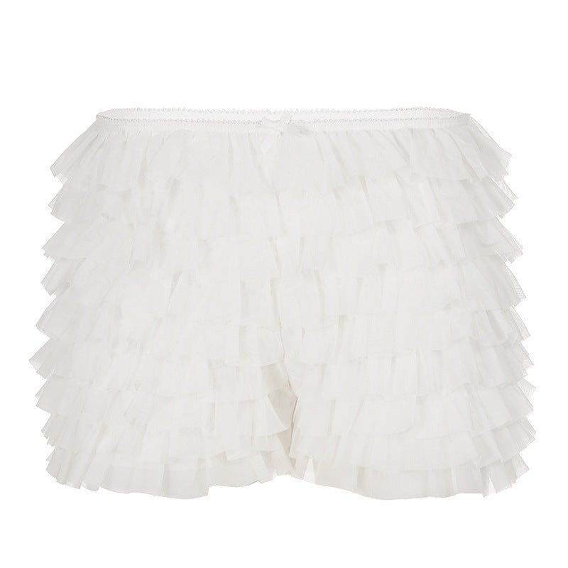 Dame volangshorts med elastisk midja och lekfull design Mirla-Eva Jonsson