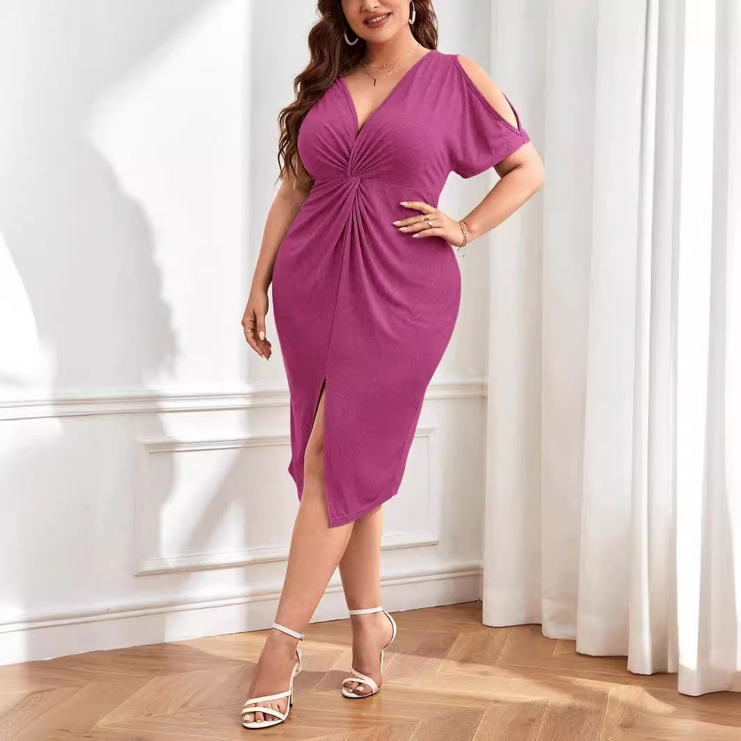 Dame wrap dress med raffinerad V-ringning och trendiga detaljer Mirla-Eva Jonsson