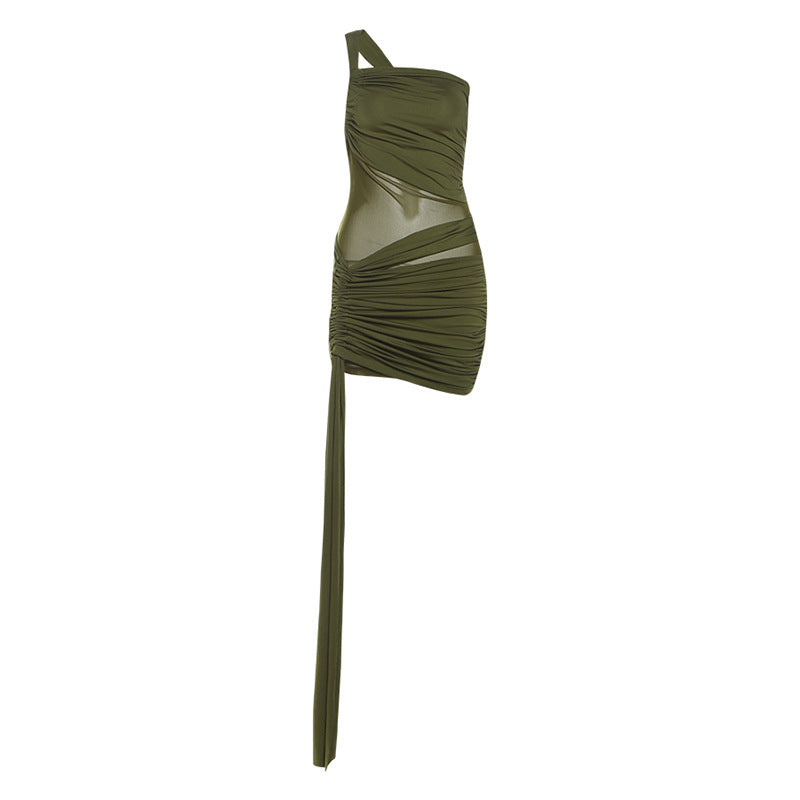 Dame wrap dress with asymmetrical design and refined draping Mirla-Eva Jonsson