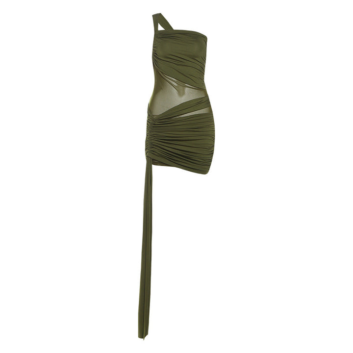 Dame wrap dress with asymmetrical design and refined draping Mirla-Eva Jonsson