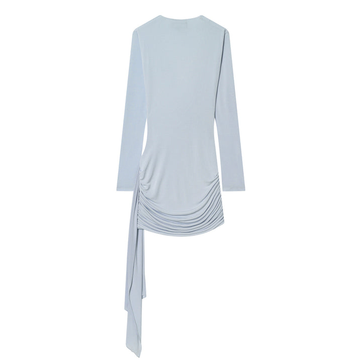 Dame wrap dress with elegant draping and deep V-neck Mirla-Eva Jonsson