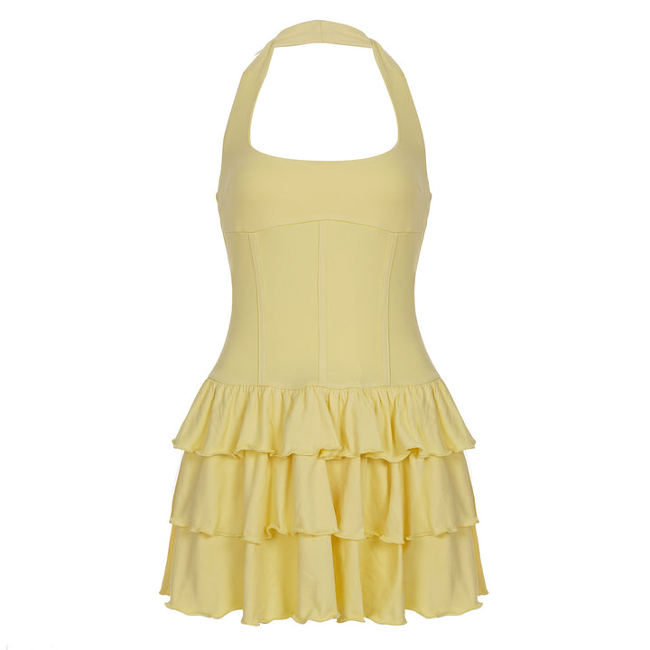 Dame wrap dress with voluminous ruffle hem and elegant silhouette Mirla-Eva Jonsson