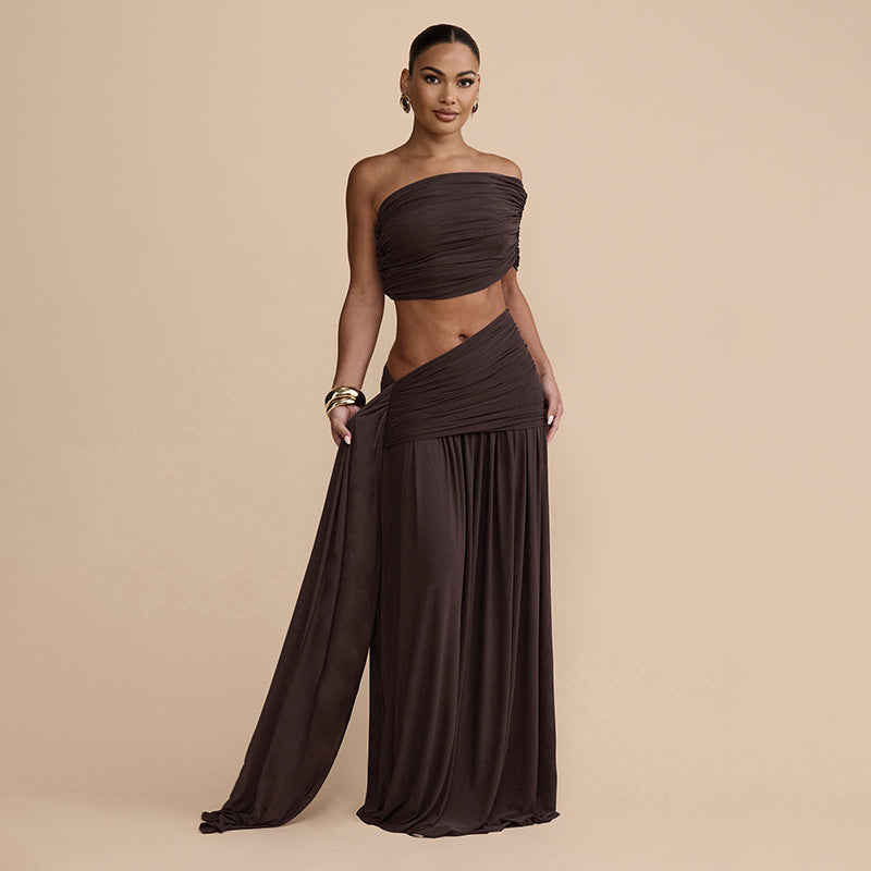 Dame wrap skirt with bandeau top and sophisticated design Mirla-Eva Jonsson