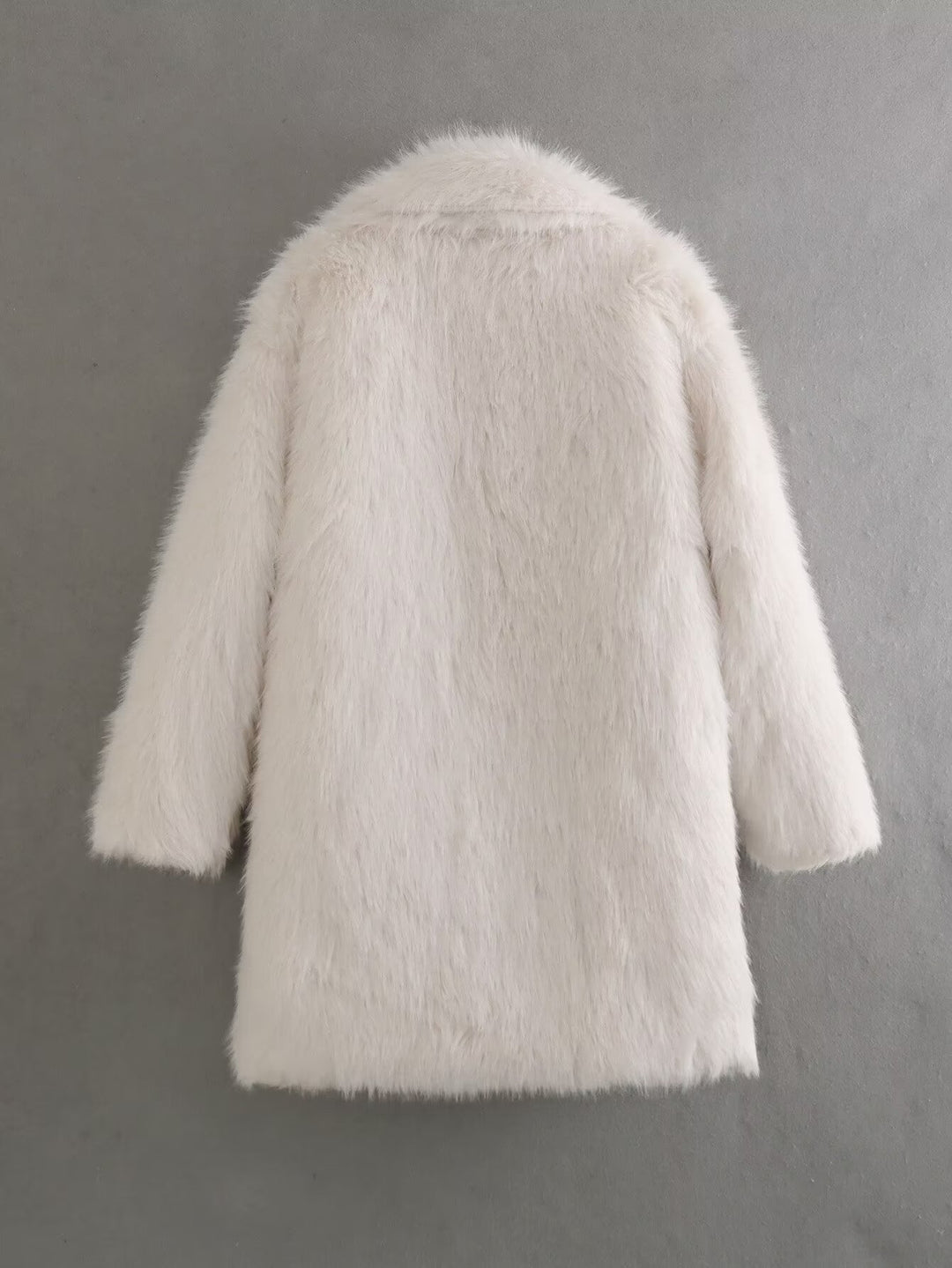 Damed Fleece-kappa med dubbel krage Mirla-Eva Jonsson