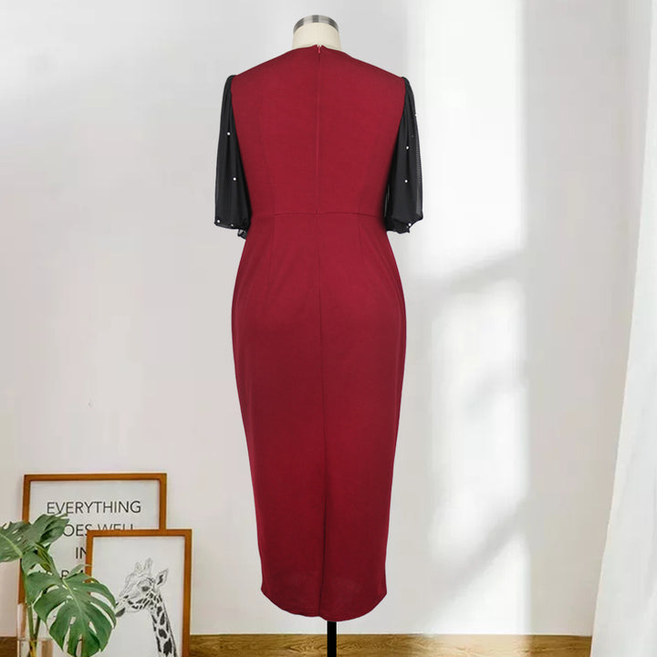 Dameklänning med eleganta transparenta ärmar Mirla-Eva Jonsson
