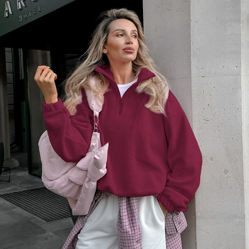 Damelagad jacka med hög krage och dragkedja Mirla-Eva Jonsson