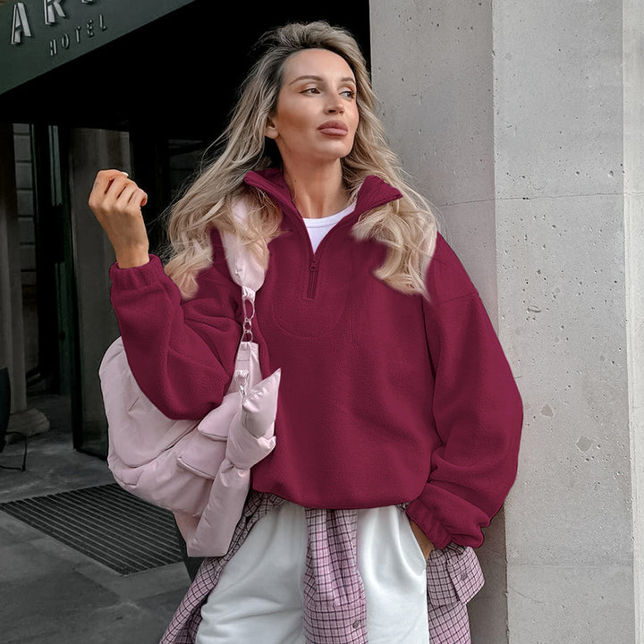 Damelagad jacka med hög krage och dragkedja Mirla-Eva Jonsson