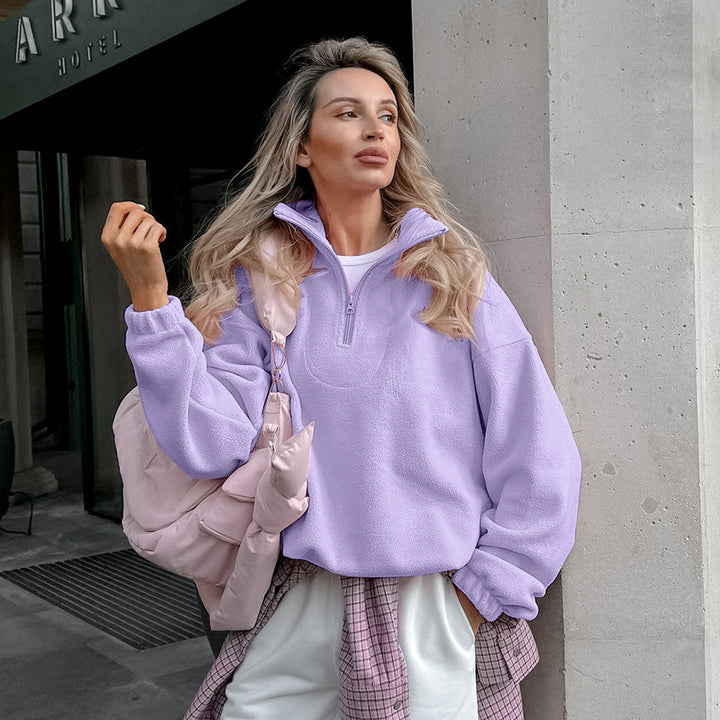 Damelagad jacka med hög krage och dragkedja Mirla-Eva Jonsson