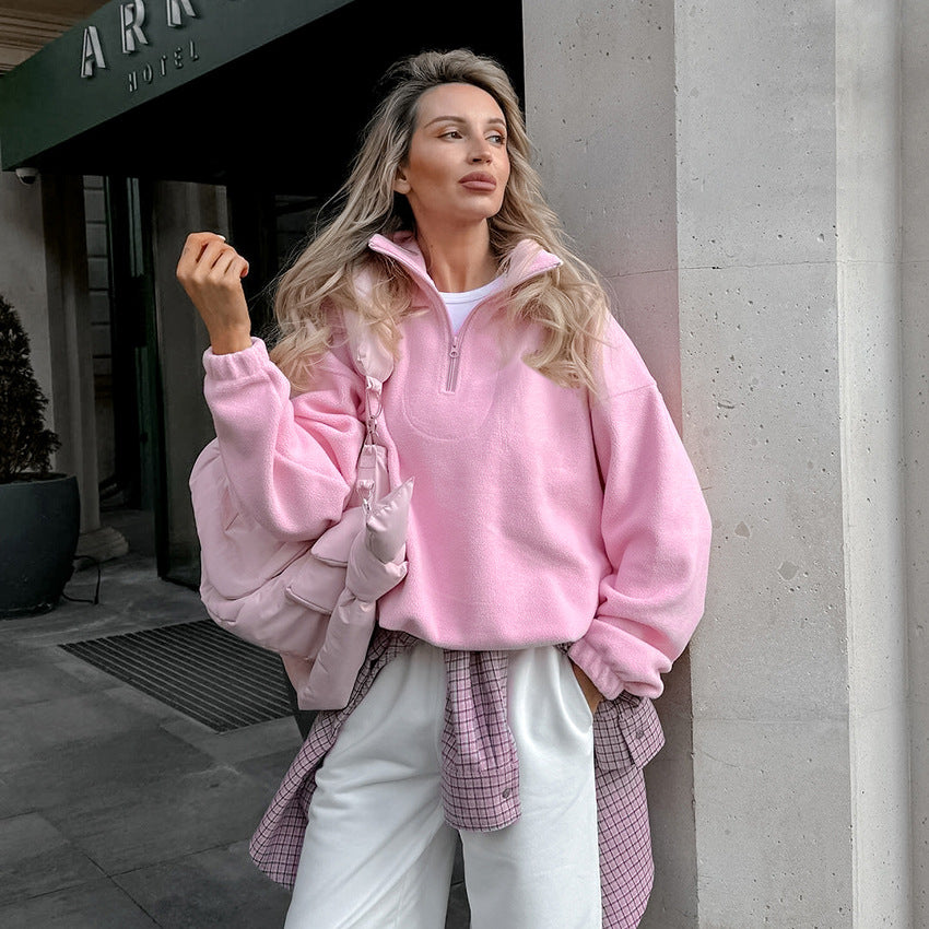 Damelagad jacka med hög krage och dragkedja Mirla-Eva Jonsson