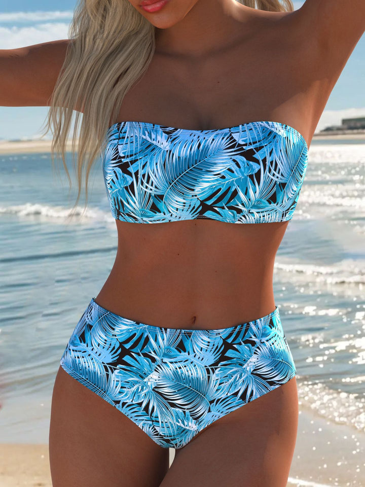 Damen Balconette Bikini mit floralem Design und verstellbaren Trägern Mirla-Eva Jonsson