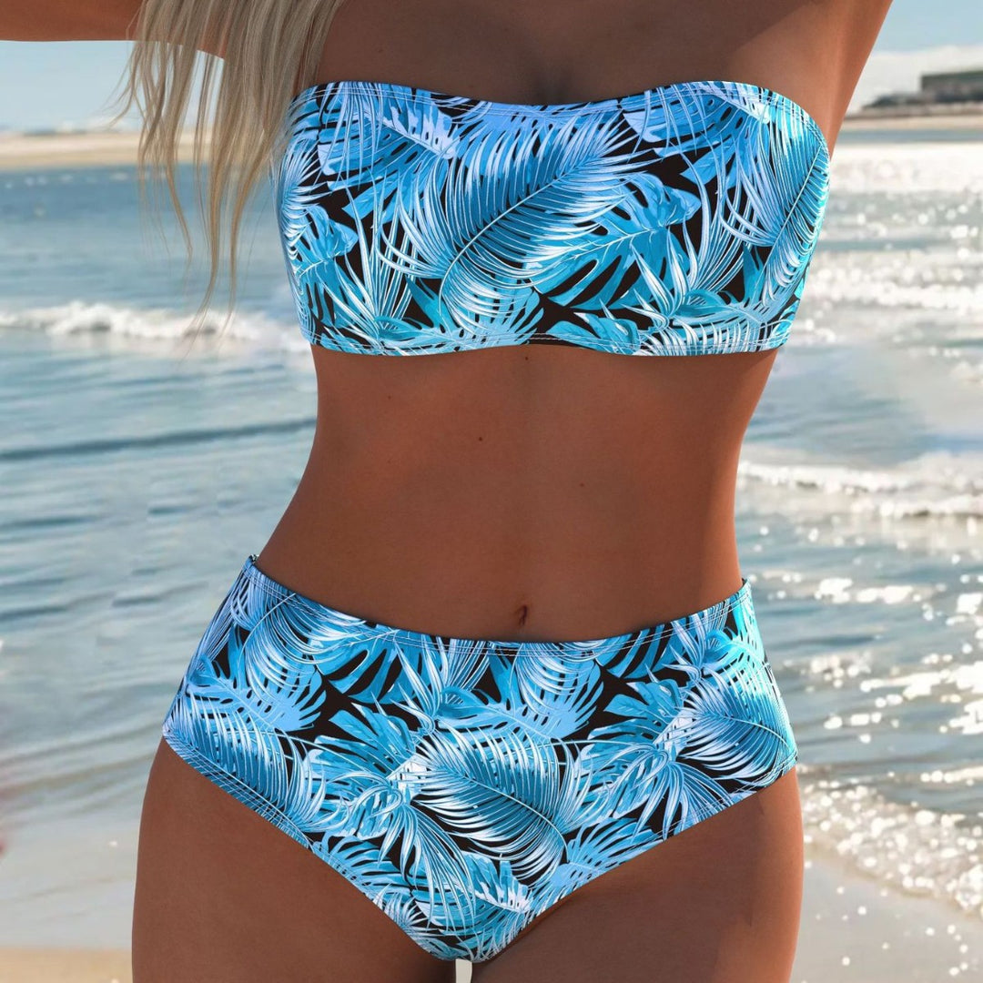 Damen Balconette Bikini mit floralem Design und verstellbaren Trägern Mirla-Eva Jonsson