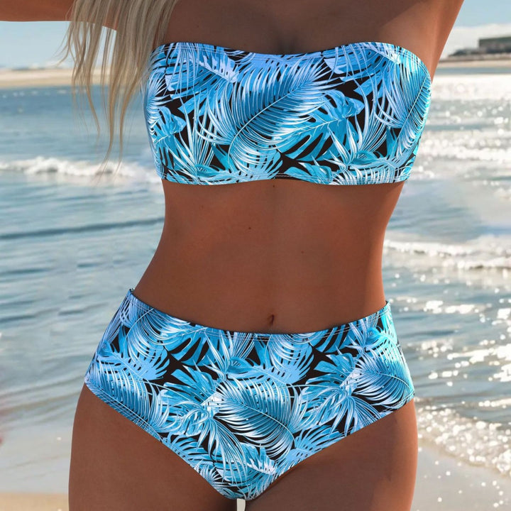 Damen Balconette Bikini mit floralem Design und verstellbaren Trägern Mirla-Eva Jonsson
