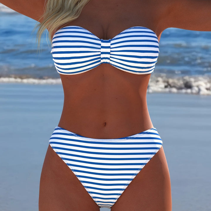 Damen Balconette Bikini mit floralem Design und verstellbaren Trägern Mirla-Eva Jonsson