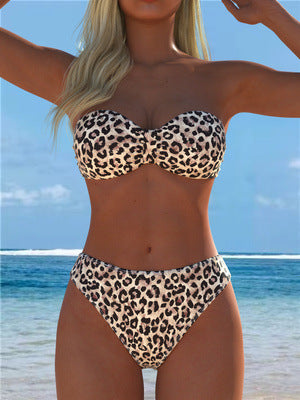 Damen Bandeau-Bikini med högkvalitativt djurmönster och optimal bärkomfort Mirla-Eva Jonsson