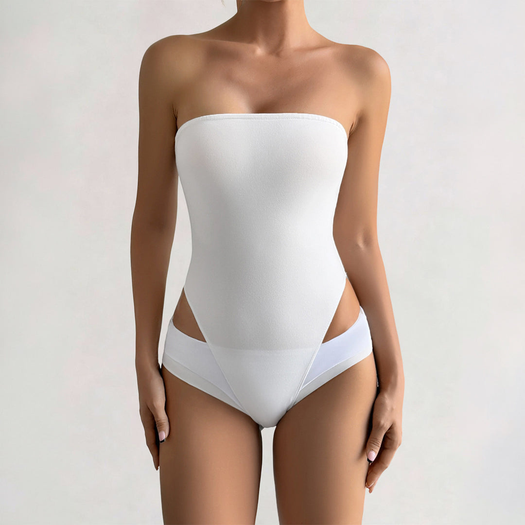 Damen Bandeau Bodysuit av elastiskt material med figursmickrande snitt Mirla-Eva Jonsson