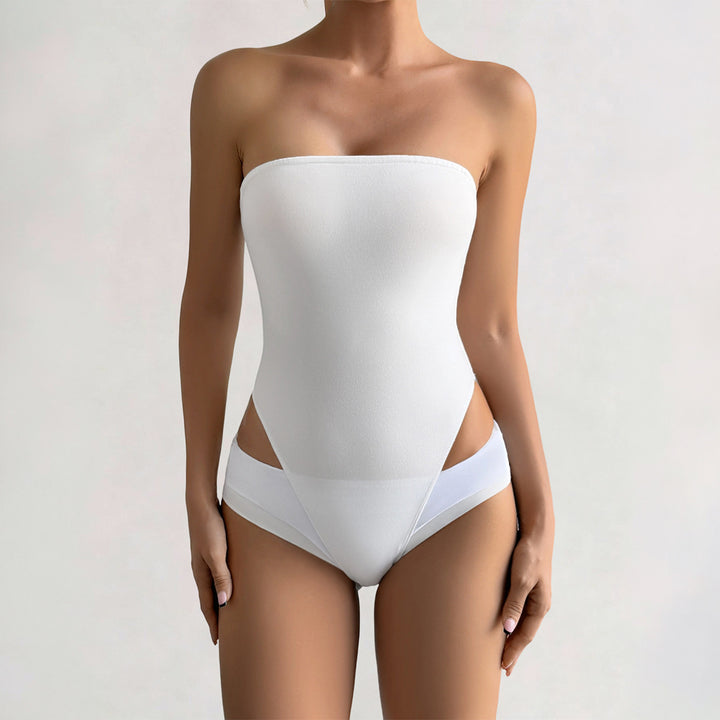 Damen Bandeau Bodysuit av elastiskt material med figursmickrande snitt Mirla-Eva Jonsson