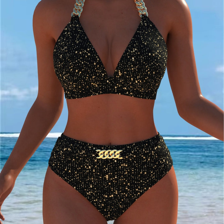Damen Bikini med lyxigt marmor mönster och eleganta detaljer Mirla-Eva Jonsson