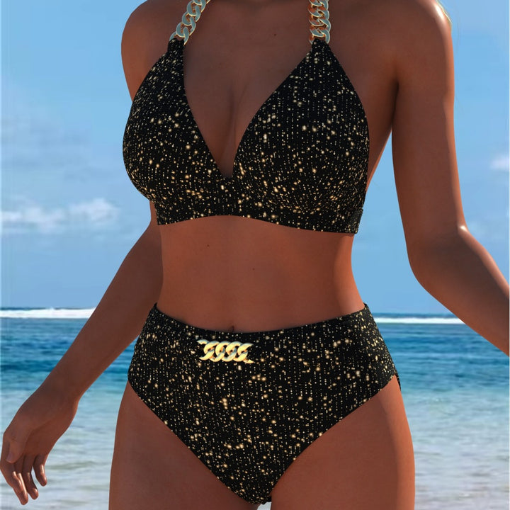 Damen Bikini med lyxigt marmor mönster och eleganta detaljer Mirla-Eva Jonsson